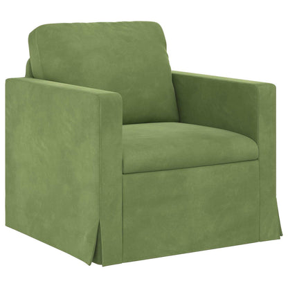Set di divani 2 pcs Verde chiaro 158 x 78 x 80 cm Velluto | homemem39