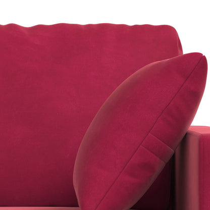 Set di divani 2 pcs Rosso Vino 158 x 78 x 80 cm Velluto | homemem39