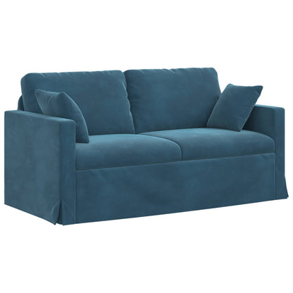 Set di divani 2 pcs Blu 158 x 78 x 80 cm Velluto | homemem39