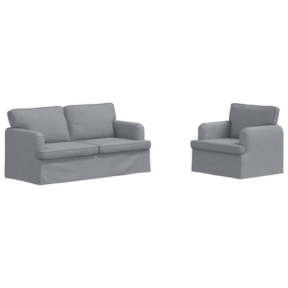Divano 2 pcs Grigio chiaro