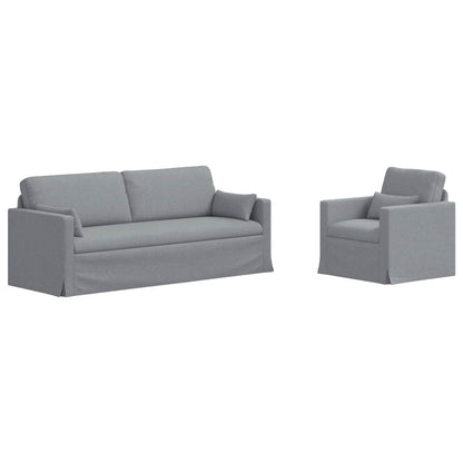 Divano 2 pcs Grigio chiaro