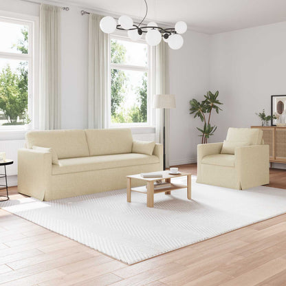 Set di divani 2 pcs Crema 198 x 78 x 80 cm Tessuto | homemem39