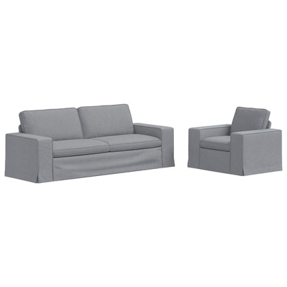 Divano 2 pcs Grigio chiaro