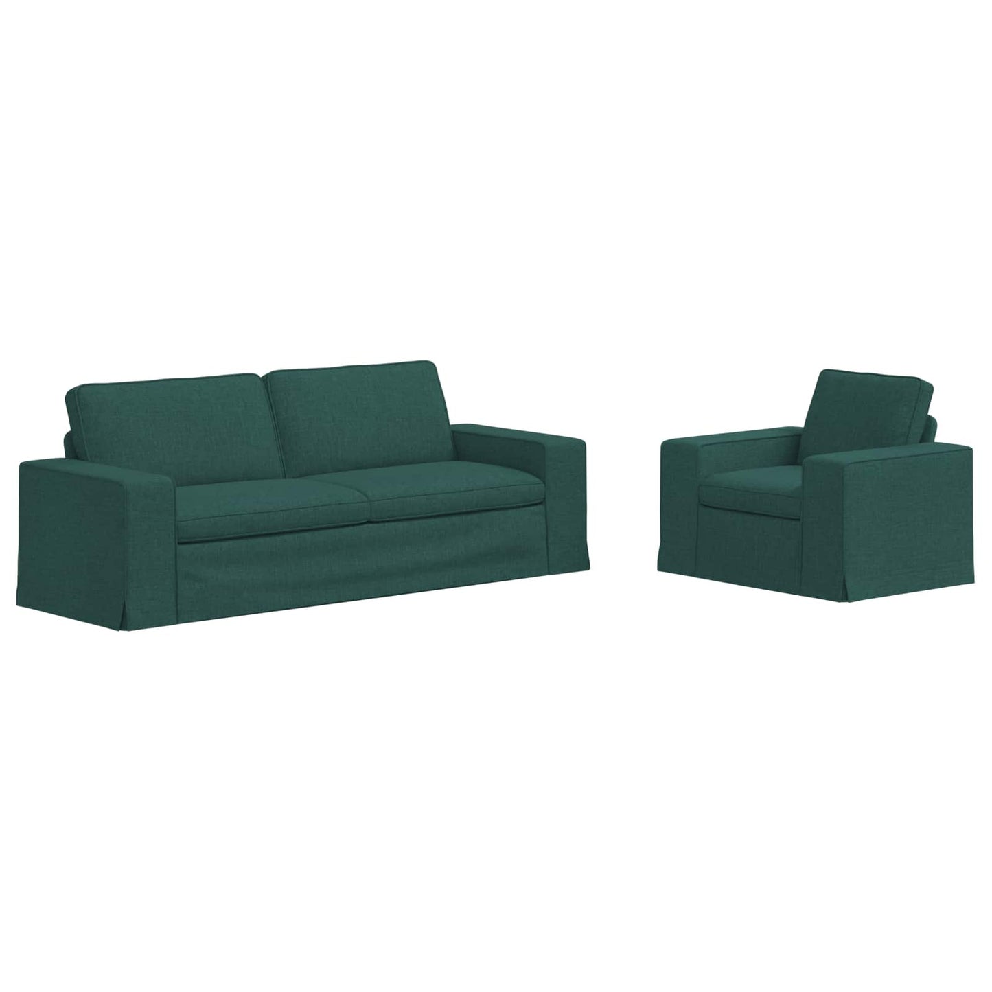 Divano 2 pcs Verde Scuro