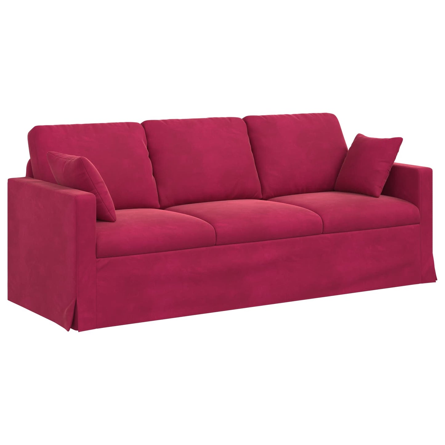 Set di divani 2 pcs Rosso Vino 198 x 78 x 80 cm Velluto | homemem39