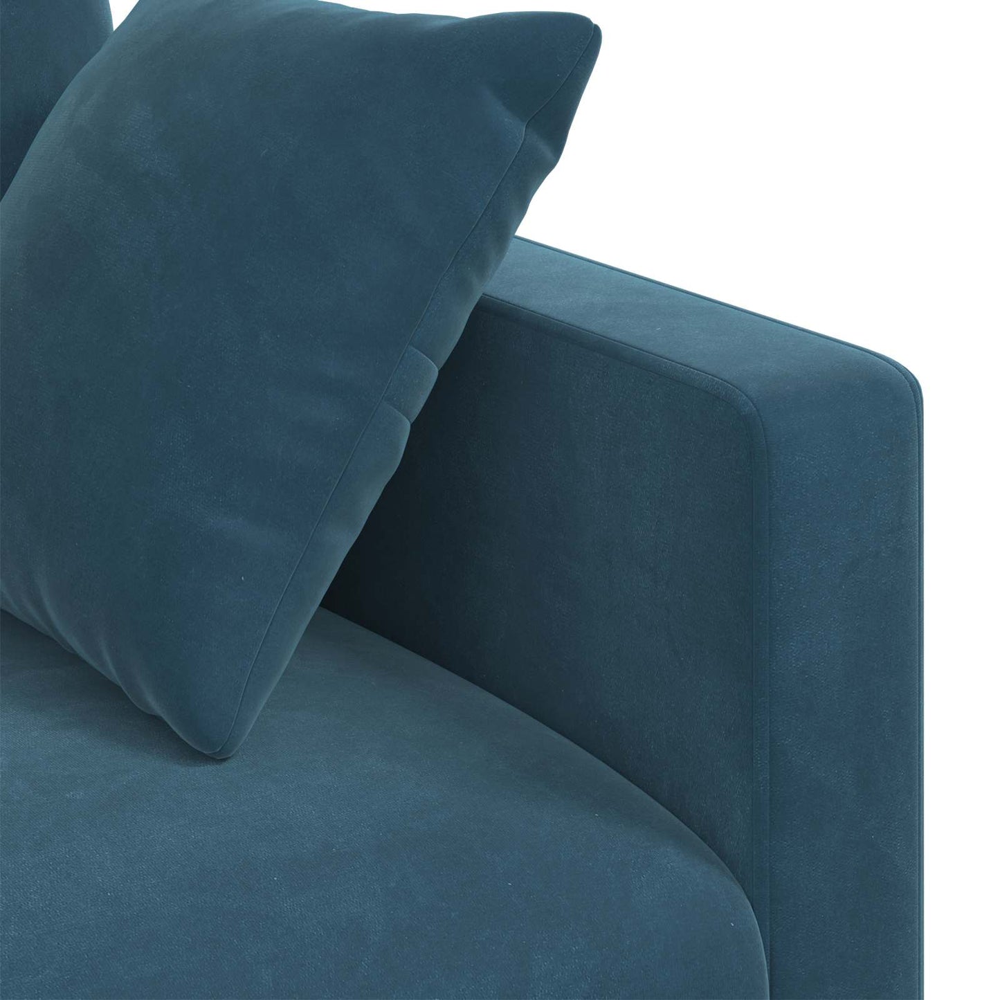 Set di divani 2 pcs Blu 198 x 78 x 80 cm Velluto | homemem39