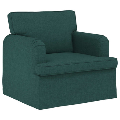 Set di divani 2 pcs Verde Scuro 201 x 80 x 85 cm Tessuto | homemem39