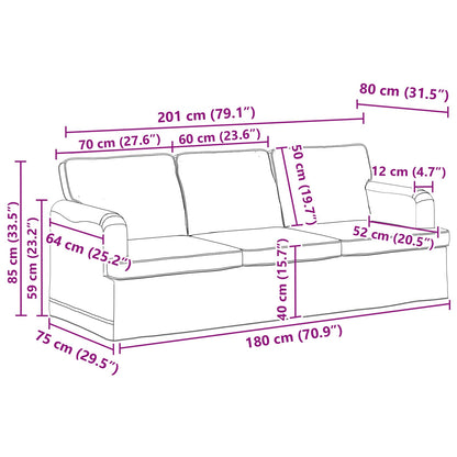 Set di divani 2 pcs Talpa 201 x 80 x 85 cm Tessuto | homemem39
