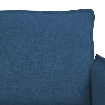 Set di divani 2 pz Blu Tessuto
