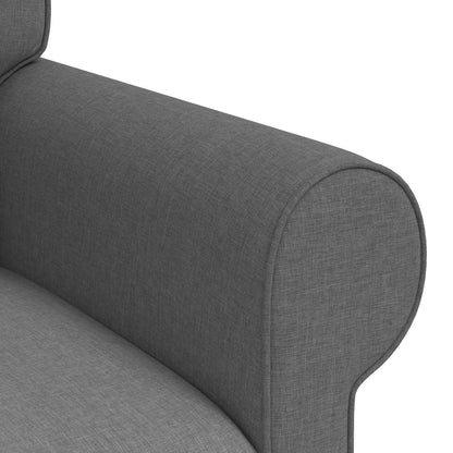 Set di divani 2 pcs Grigio scuro 245 x 82 x 80 cm Tessuto | homemem39