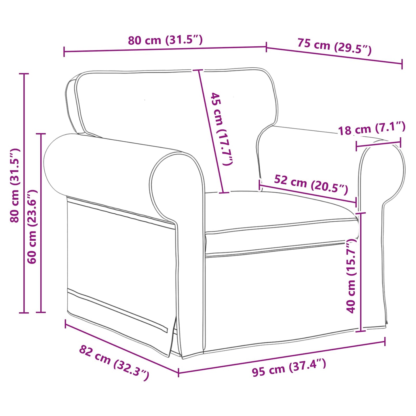 Set di divani 2 pcs Grigio scuro 245 x 82 x 80 cm Tessuto | homemem39