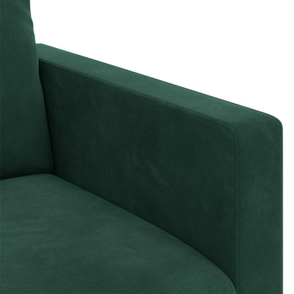 Set di divani 2 pcs Verde Scuro 228 x 78 x 80 cm Velluto | homemem39