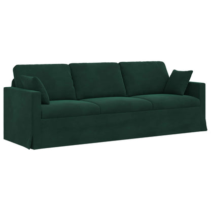 Set di divani 2 pcs Verde Scuro 228 x 78 x 80 cm Velluto | homemem39