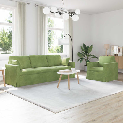 Set di divani 2 pcs Verde chiaro 228 x 78 x 80 cm Velluto | homemem39