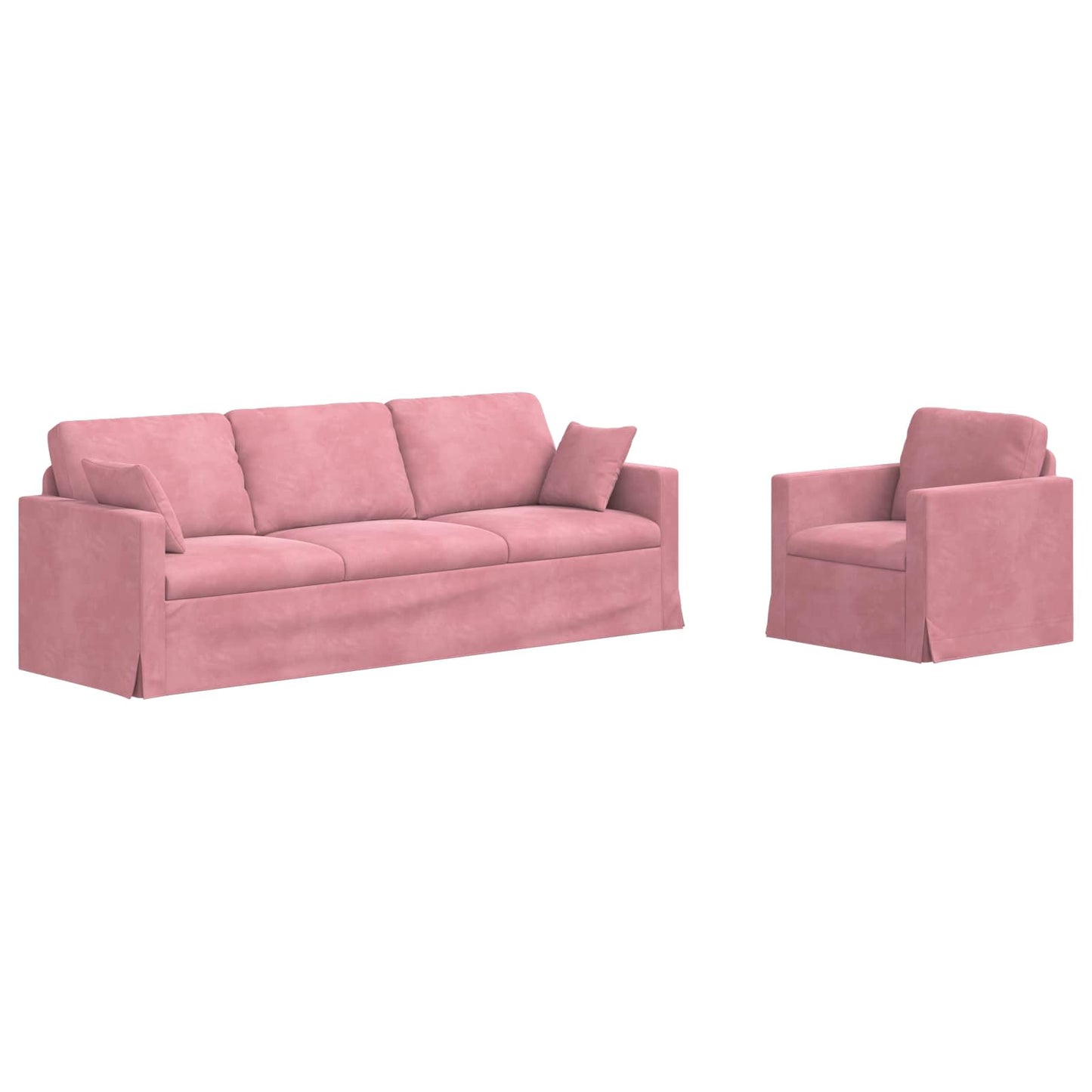 Set di divani 2 pcs Rosa 228 x 78 x 80 cm Velluto | homemem39