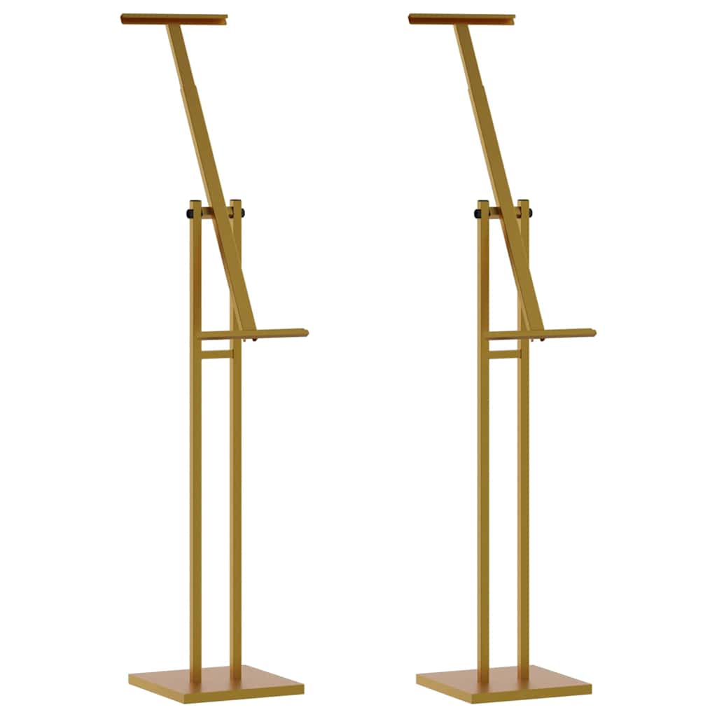 Espositori per Fiere 2 pcs Oro 26,5 x 26,5 x 150 cm Acciaio | homemem39