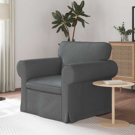 Divano Grigio scuro 95 x 82 x 80 cm Tessuto | homemem39