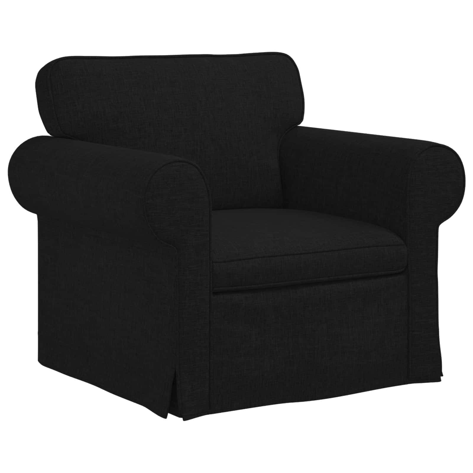 Divano Nero 95 x 82 x 80 cm Tessuto | homemem39