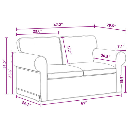 Divano 120cm Grigio scuro Metallo