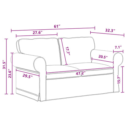 Divano Grigio scuro 155 x 82 x 80 cm Tessuto | homemem39