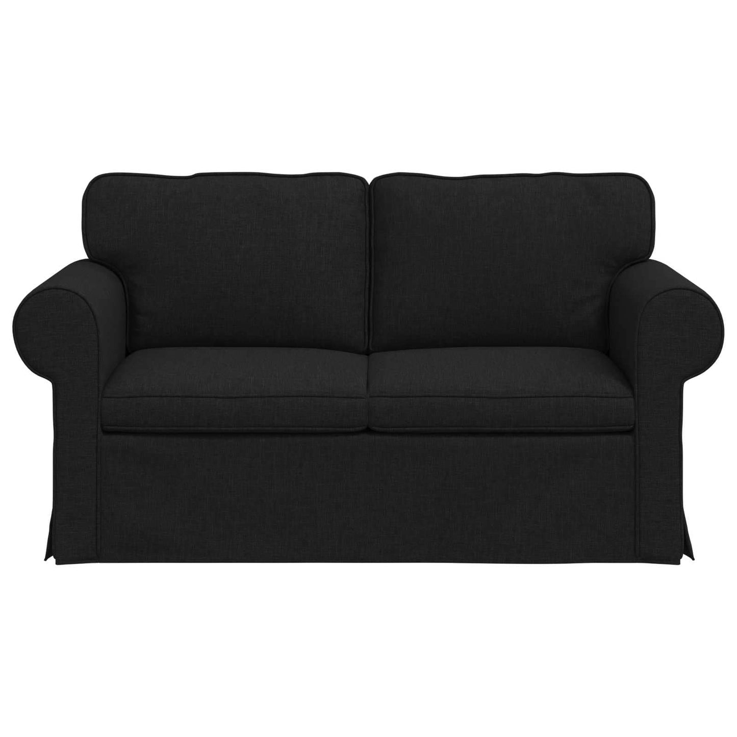 Divano Nero 155 x 82 x 80 cm Tessuto | homemem39
