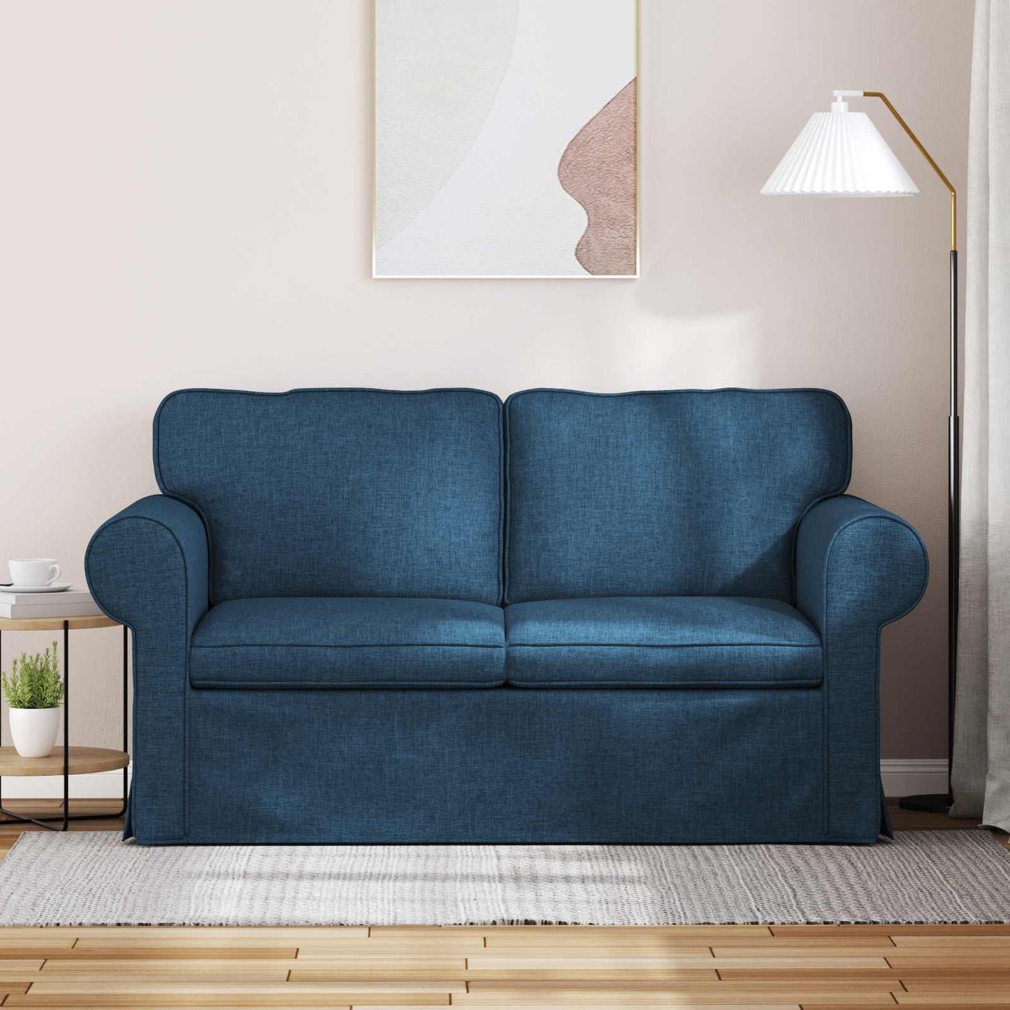 Divano Blu 155 x 82 x 80 cm Tessuto