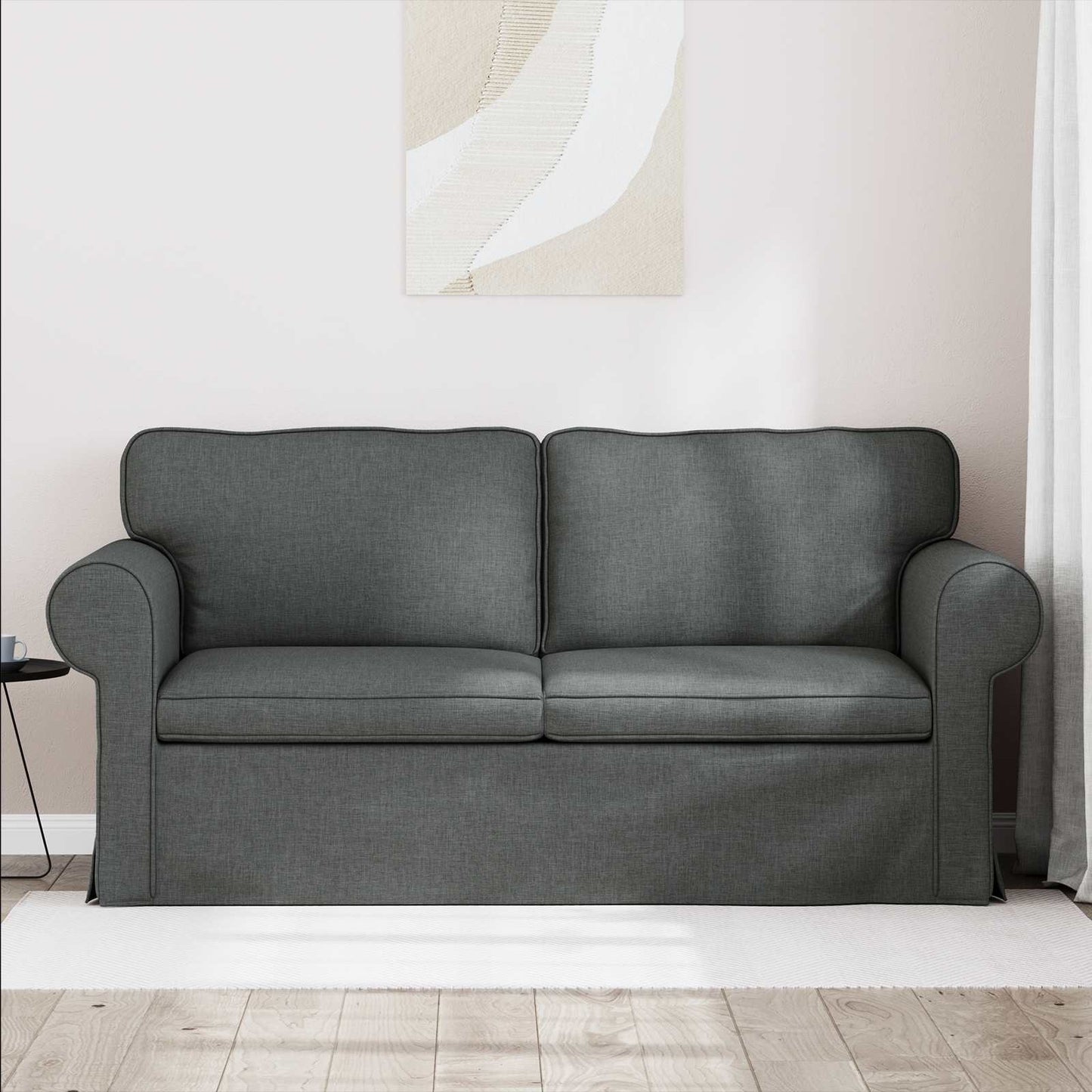 Divano Grigio scuro 175 x 82 x 80 cm Tessuto | homemem39
