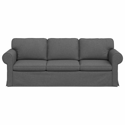 Divano Grigio scuro 215 x 82 x 80 cm Tessuto | homemem39