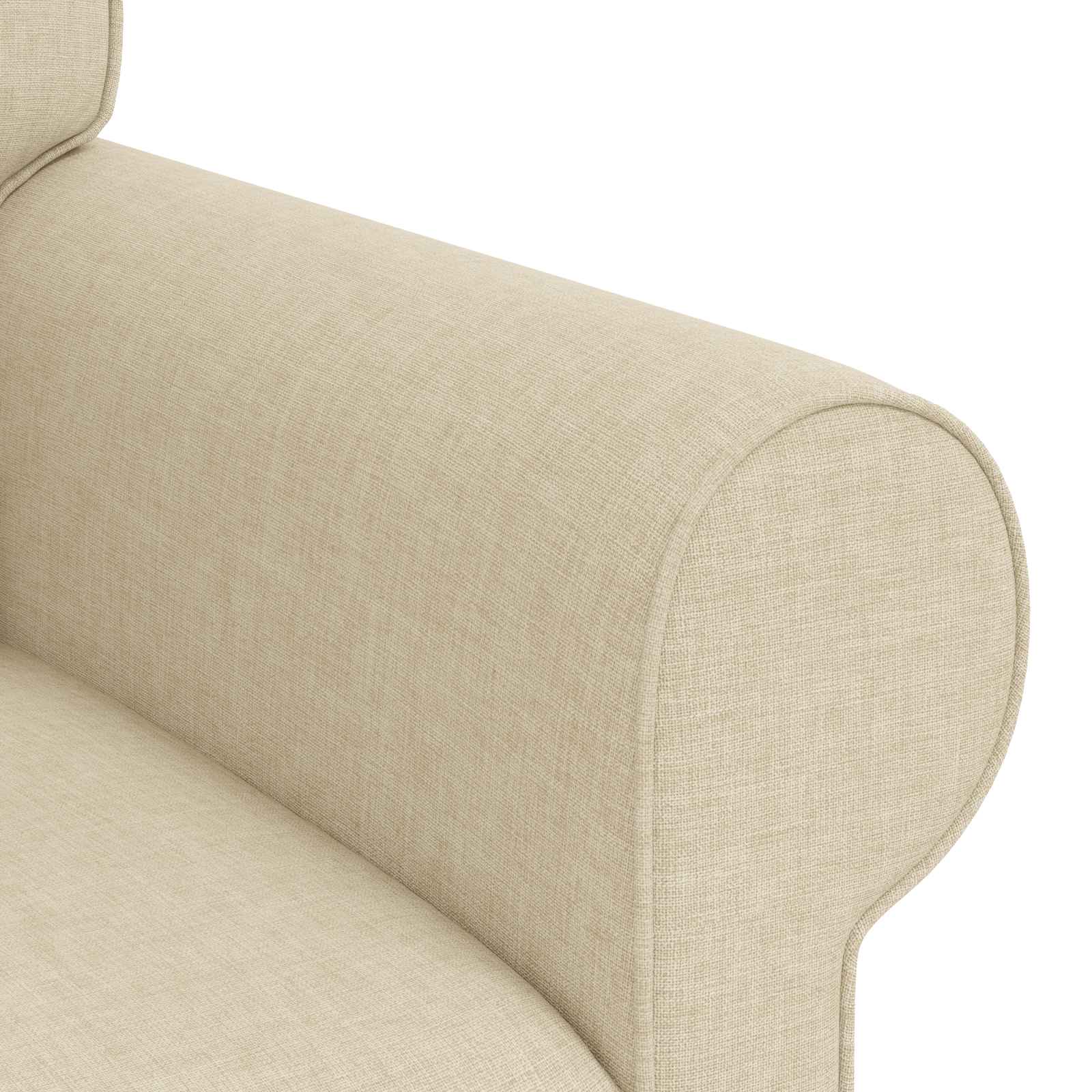 Divano Crema 215 x 82 x 80 cm Tessuto | homemem39