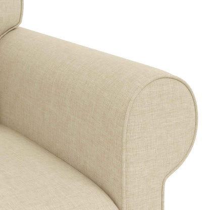 Divano Crema 215 x 82 x 80 cm Tessuto | homemem39