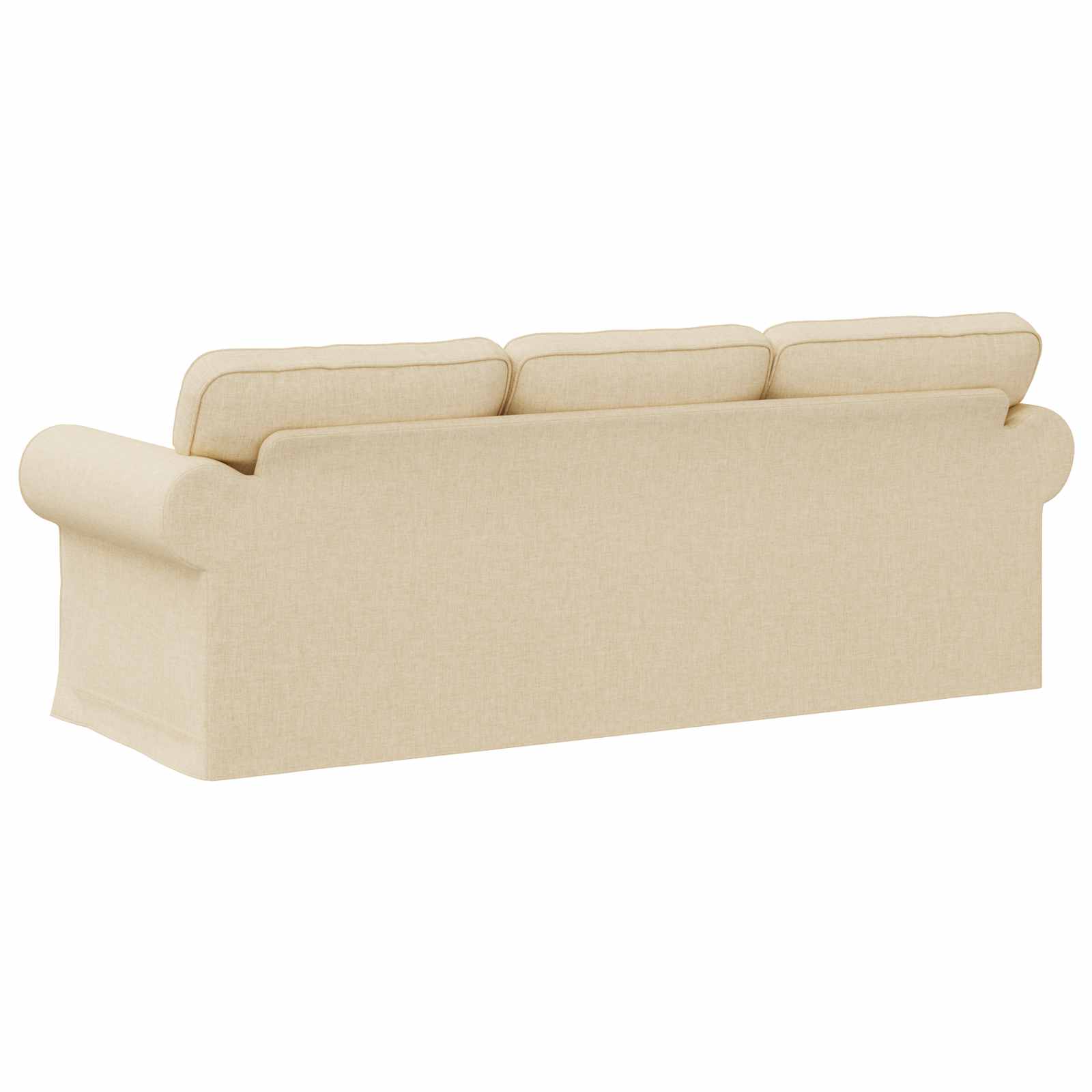Divano Crema 215 x 82 x 80 cm Tessuto | homemem39