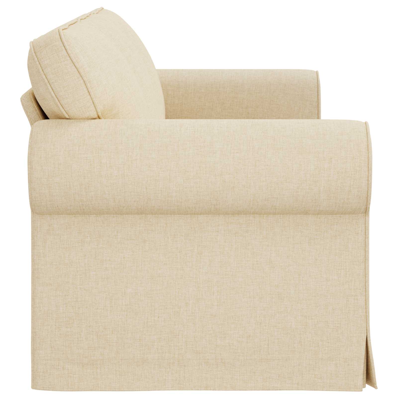 Divano Crema 215 x 82 x 80 cm Tessuto | homemem39