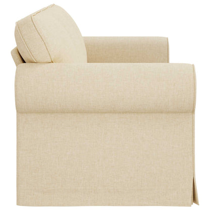 Divano Crema 215 x 82 x 80 cm Tessuto | homemem39