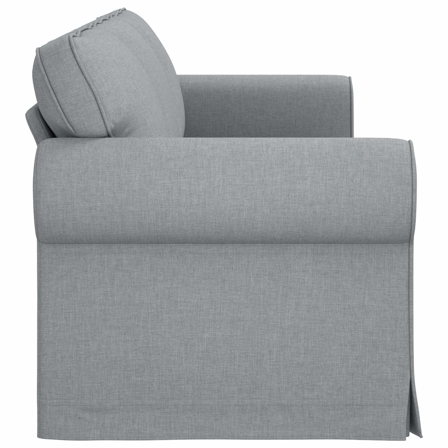 Divano Grigio chiaro 245 x 82 x 80 cm Tessuto