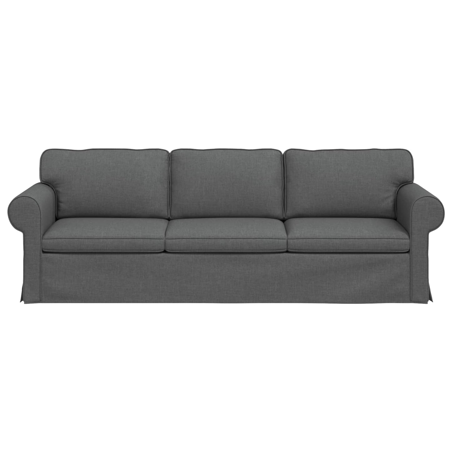 Divano Grigio scuro 245 x 82 x 80 cm Tessuto | homemem39