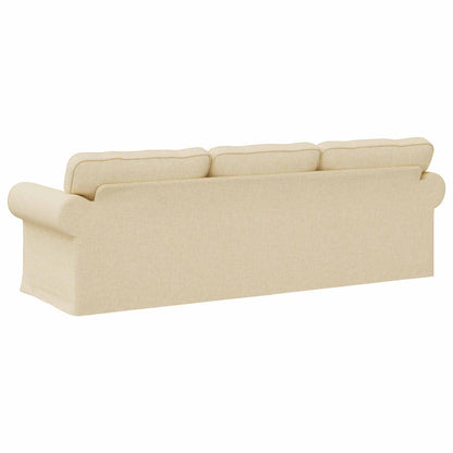 Divano Crema 245 x 82 x 80 cm Tessuto | homemem39