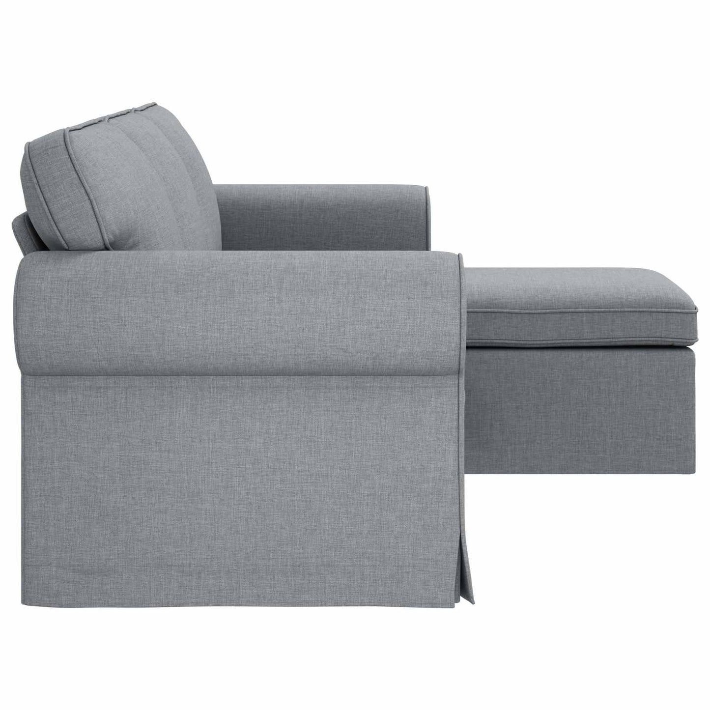 Divano Grigio chiaro 195 x 138 x 80 cm Tessuto | homemem39