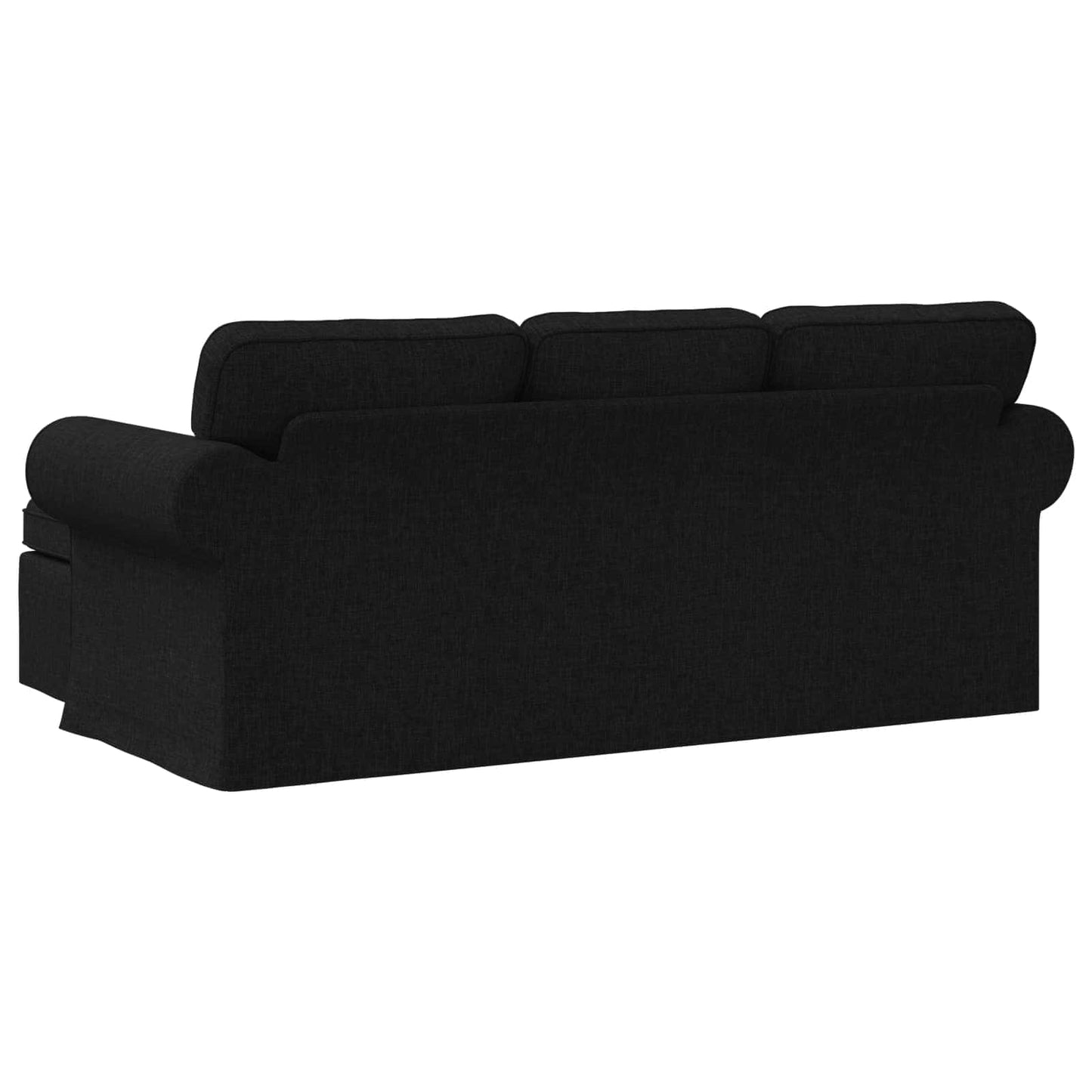 Divano Nero 195 x 138 x 80 cm Tessuto | homemem39