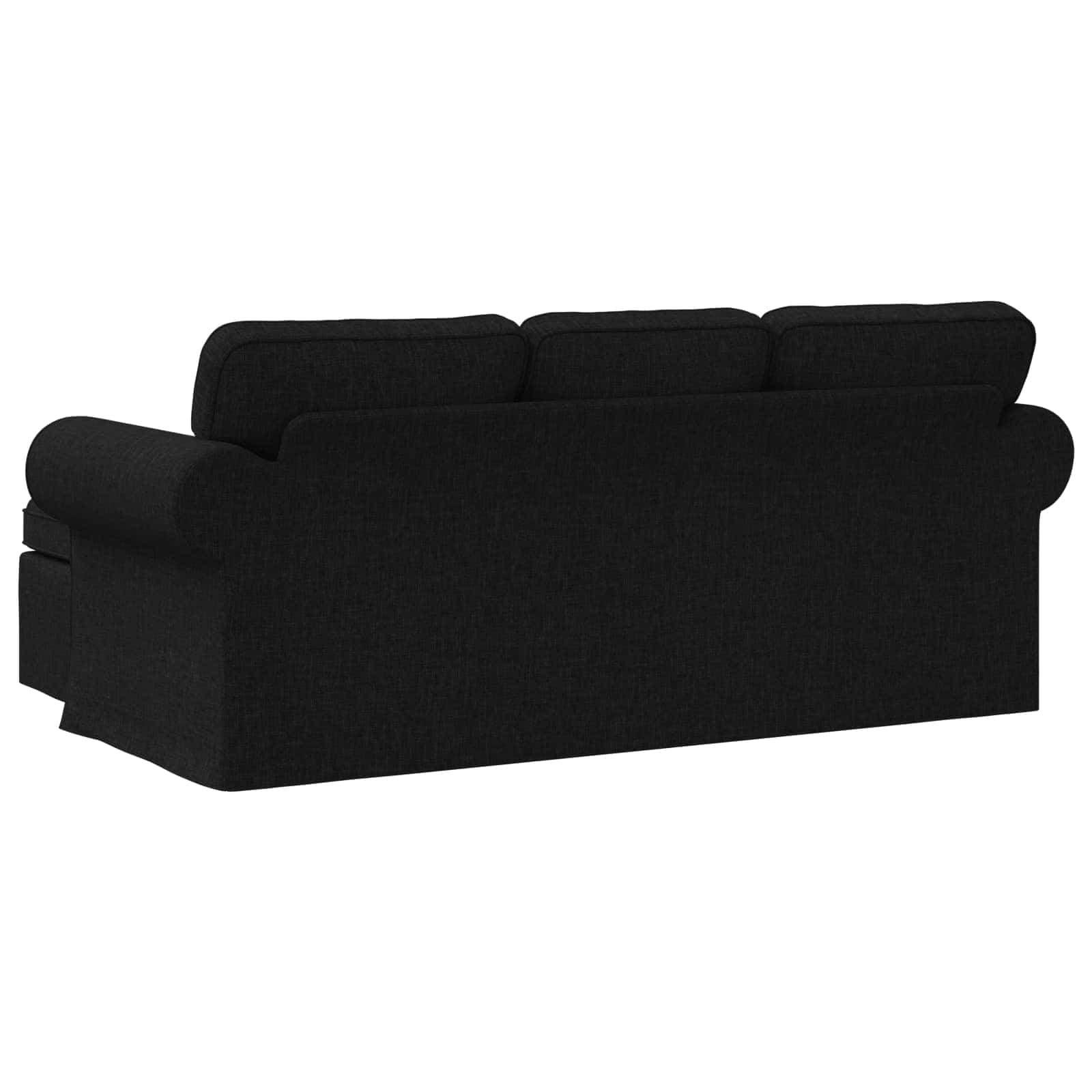 Divano Nero 195 x 138 x 80 cm Tessuto | homemem39