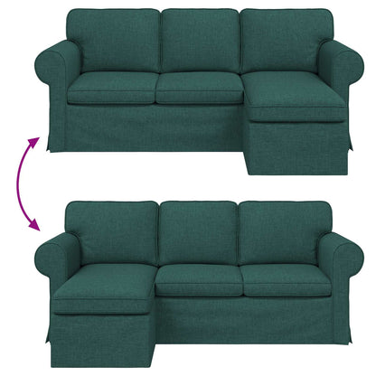 Divano Verde Scuro 195 x 138 x 80 cm Tessuto | homemem39