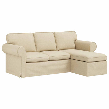 Divano Crema 195 x 138 x 80 cm Tessuto | homemem39