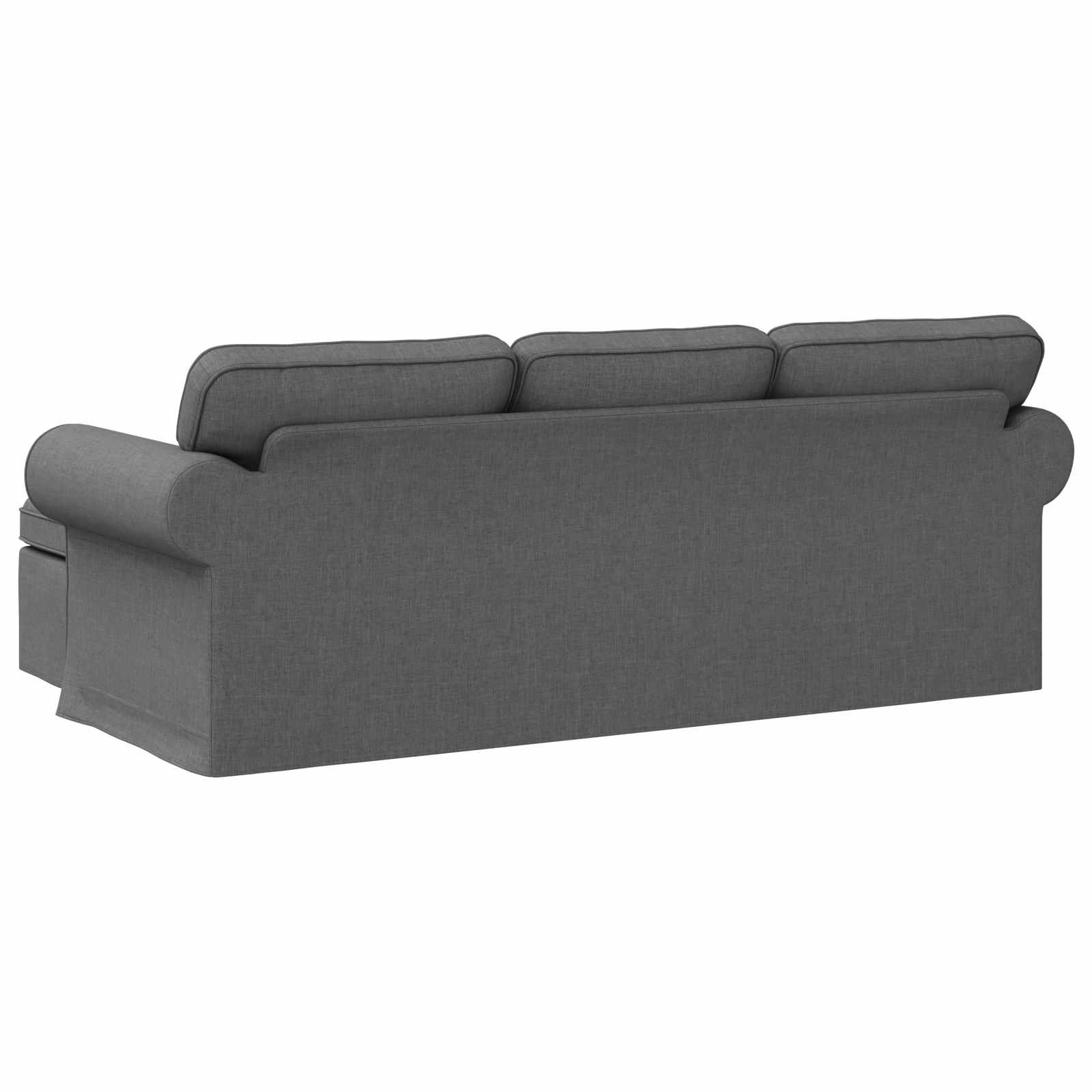 Divano Grigio scuro 215 x 138 x 80 cm Tessuto | homemem39