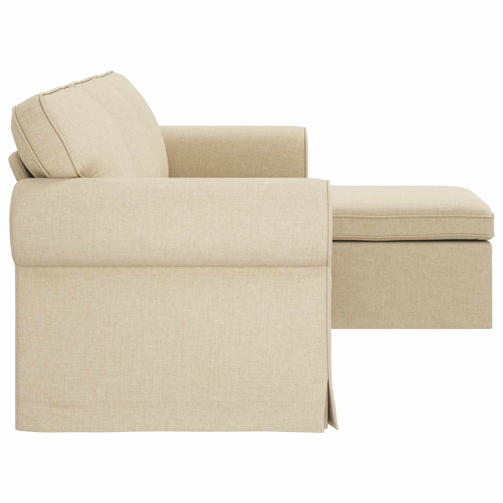 Divano Crema 215 x 138 x 80 cm Tessuto | homemem39