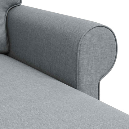 Divano Grigio chiaro 245 x 138 x 80 cm Tessuto