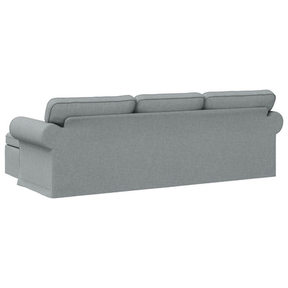 Divano Grigio chiaro 245 x 138 x 80 cm Tessuto