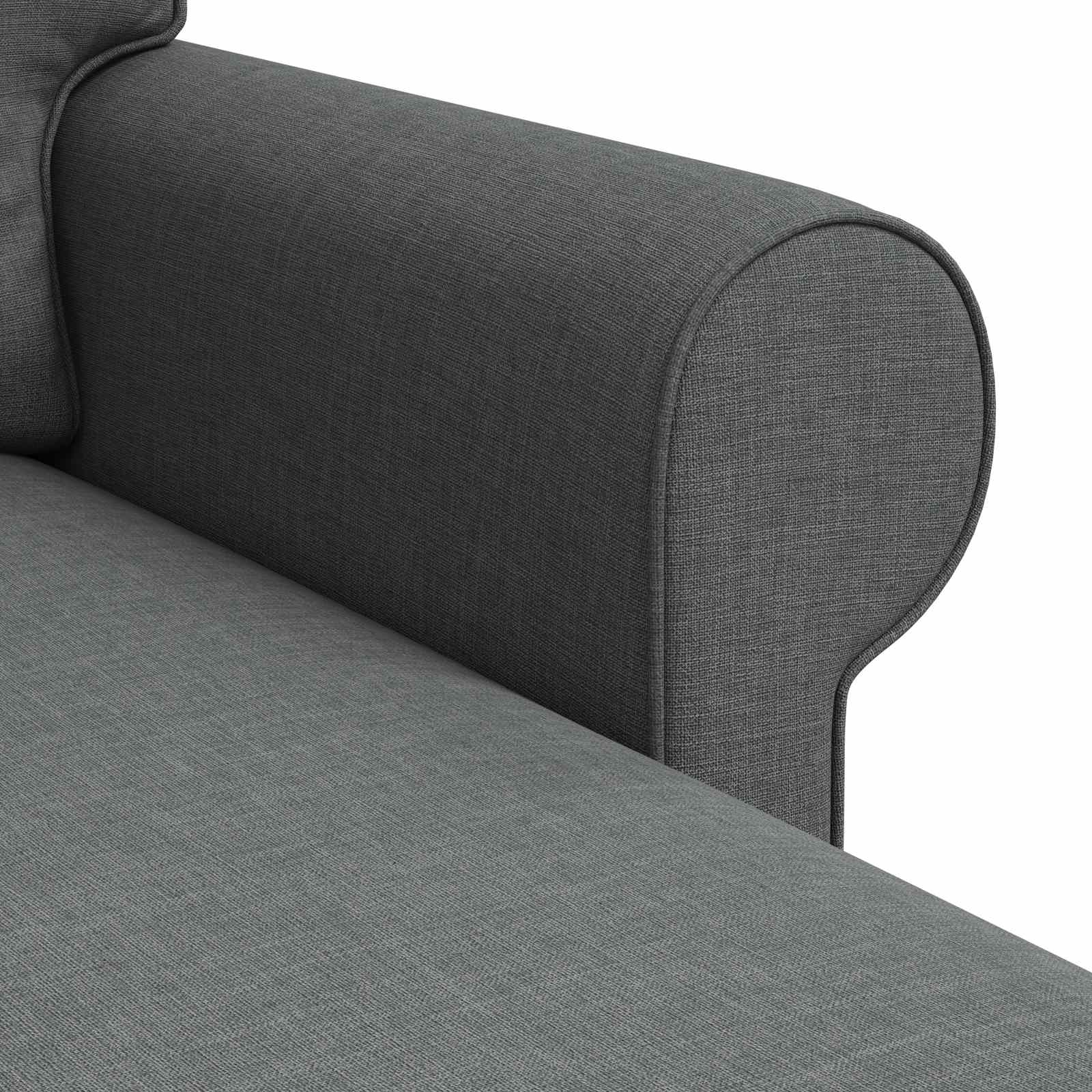 Divano Grigio scuro 245 x 138 x 80 cm Tessuto | homemem39