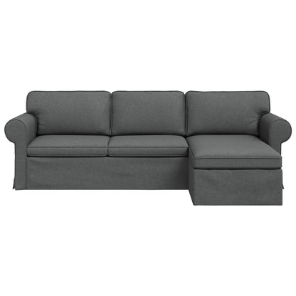 Divano Grigio scuro 245 x 138 x 80 cm Tessuto | homemem39