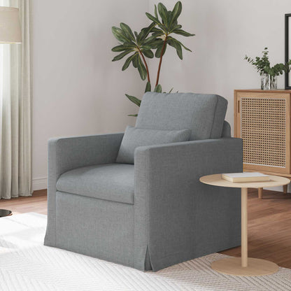Divano Grigio chiaro 78 x 78 x 80 cm Tessuto | homemem39