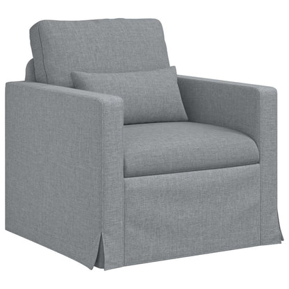 Divano Grigio chiaro 78 x 78 x 80 cm Tessuto | homemem39