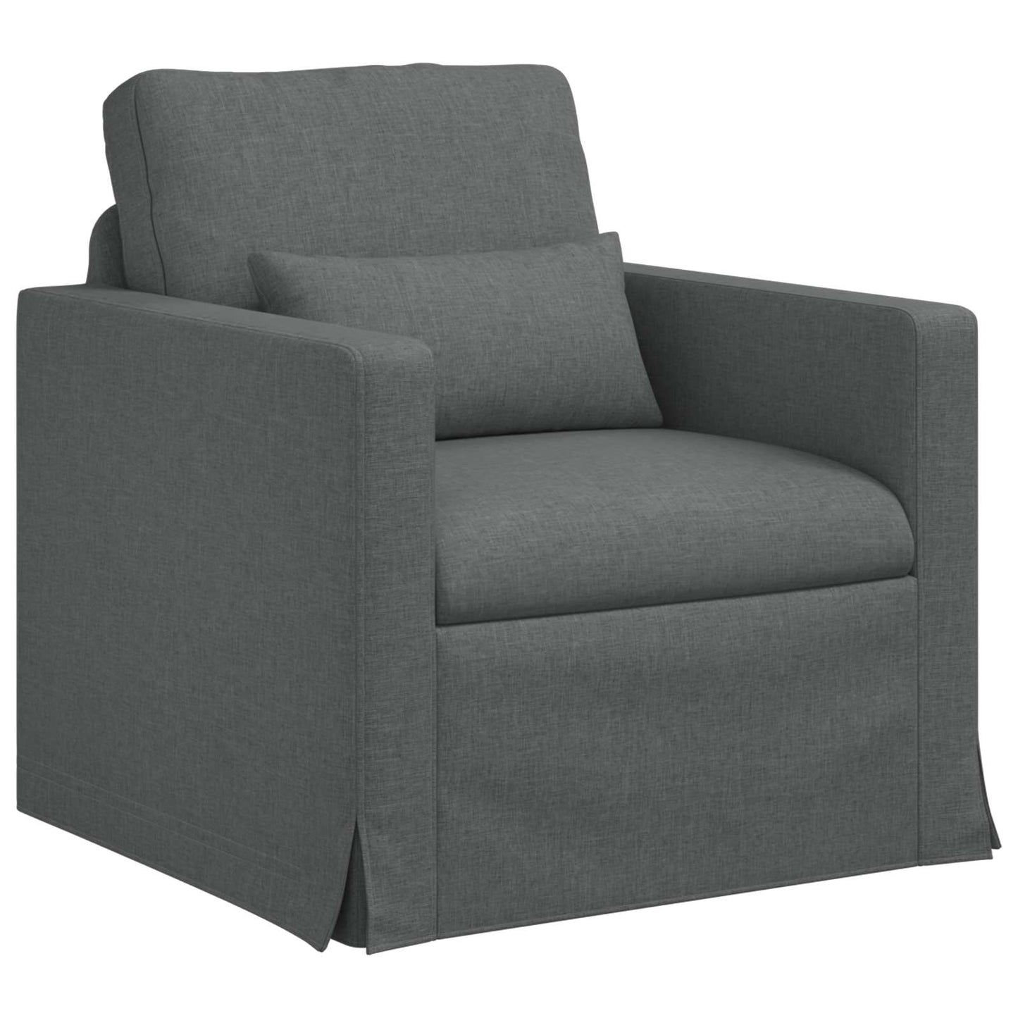 Divano Grigio scuro 78 x 78 x 80 cm Tessuto | homemem39